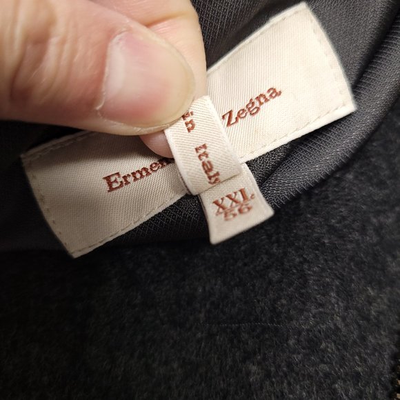 Ermenegildo Zegna Mens Full Zip Jacket Size XXL Black Made In Italy - Picture 7 of 11